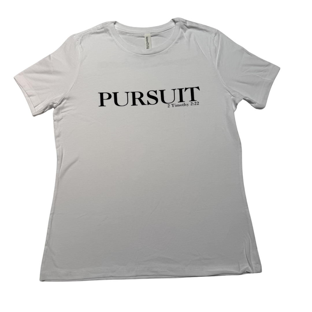 Women's White Pursuit Tee