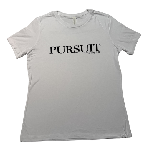 Women's White Pursuit Tee